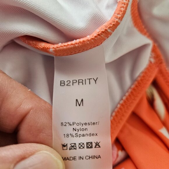 Womens Med Floral One Piece Swimsuit Ruffle Sleeves & Cutout Design V Neck Wrap - Picture 10 of 10